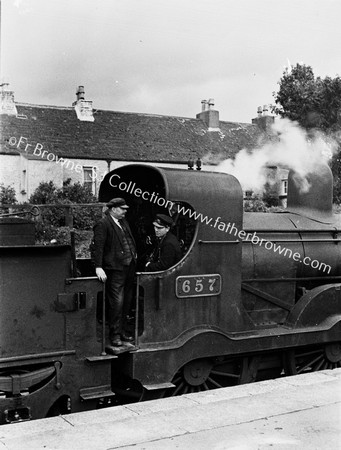 LOCO 657 WITH ENGINE DRIVER AND FIREMAN